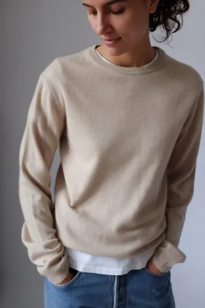 PURE CASHMERE BEIGE SWEATER
