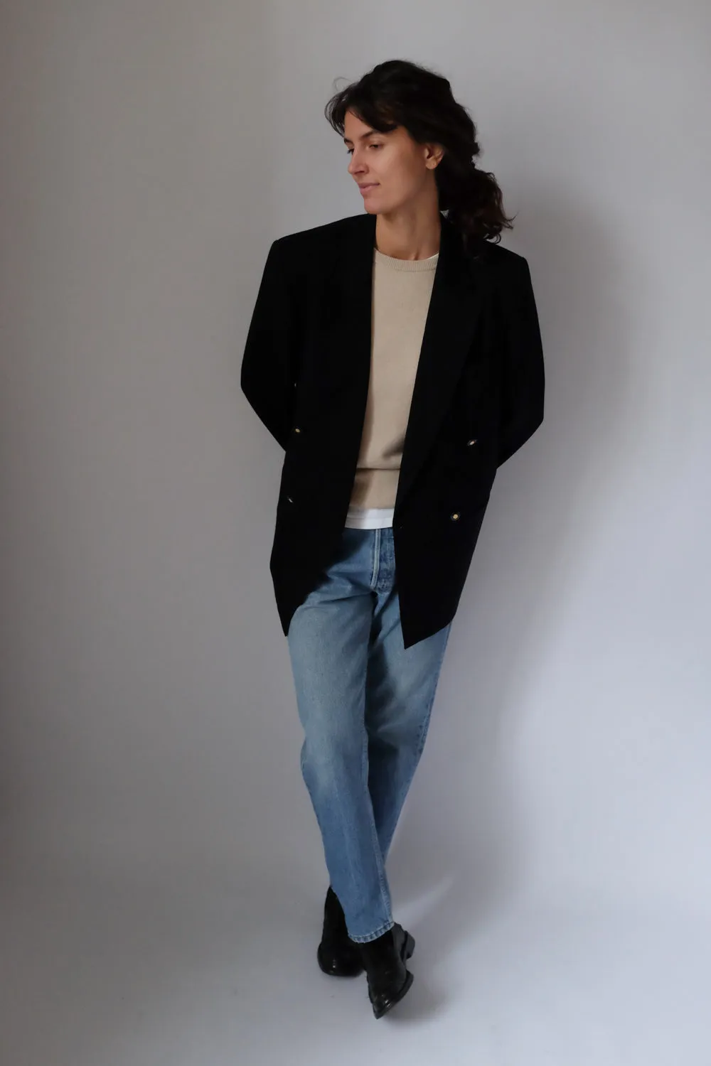 PURE CASHMERE BEIGE SWEATER