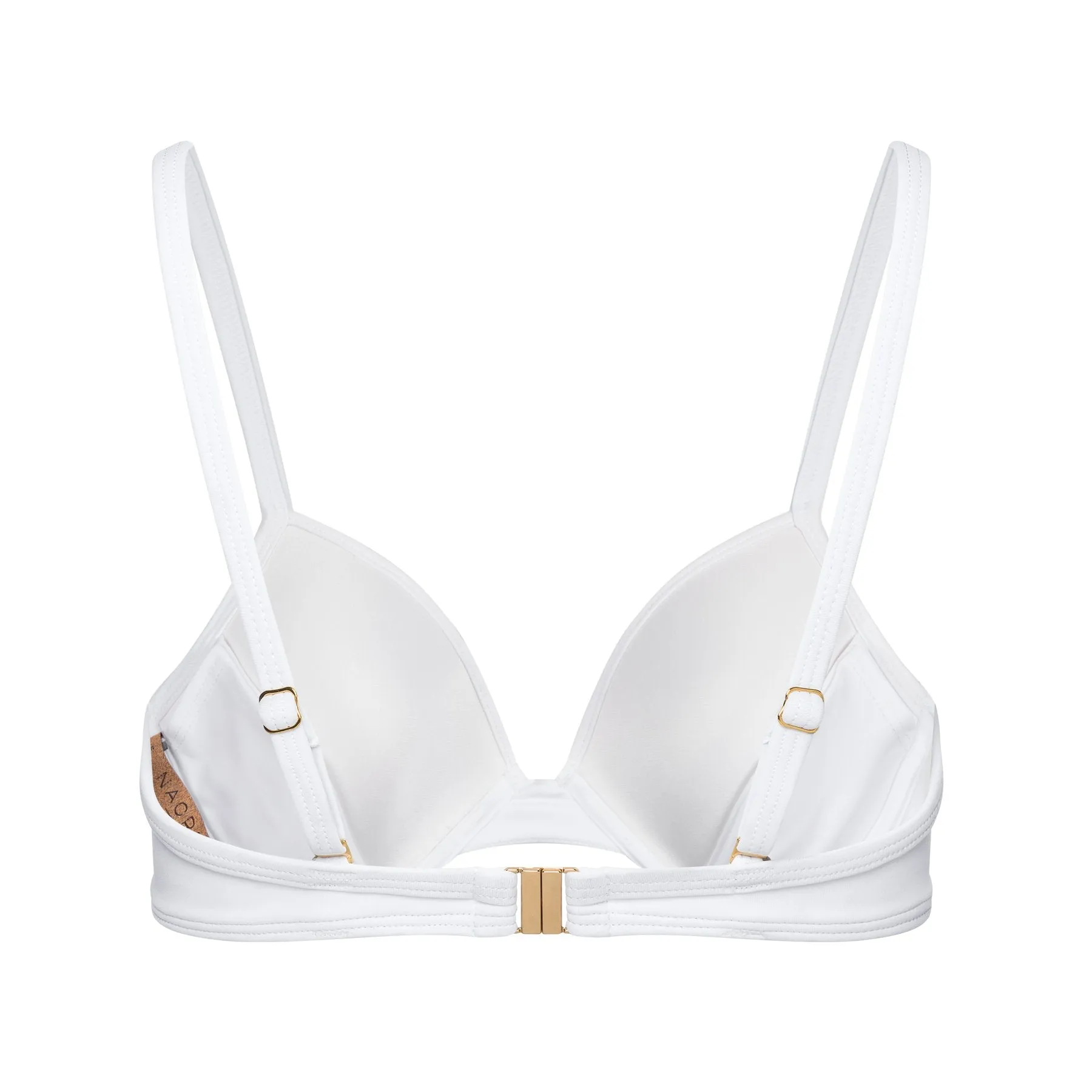 Push-up bikini top white