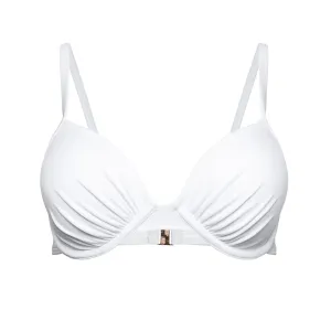 Push-up bikini top white