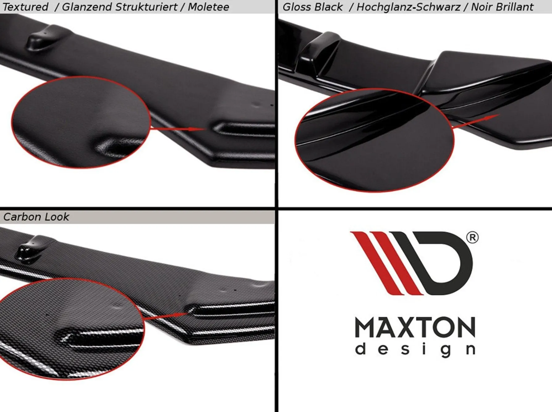 REAR SIDE SPLITTERS ( FLAPS) V2 VW GOLF 8 GTI (2020-)