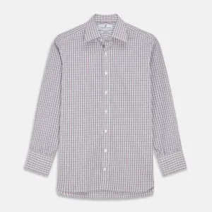 Red and Blue Check Cotton Regular Fit Mayfair Shirt