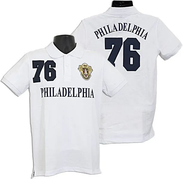 SHPH01W Polo Shirt Philadelphia 76 WHITE