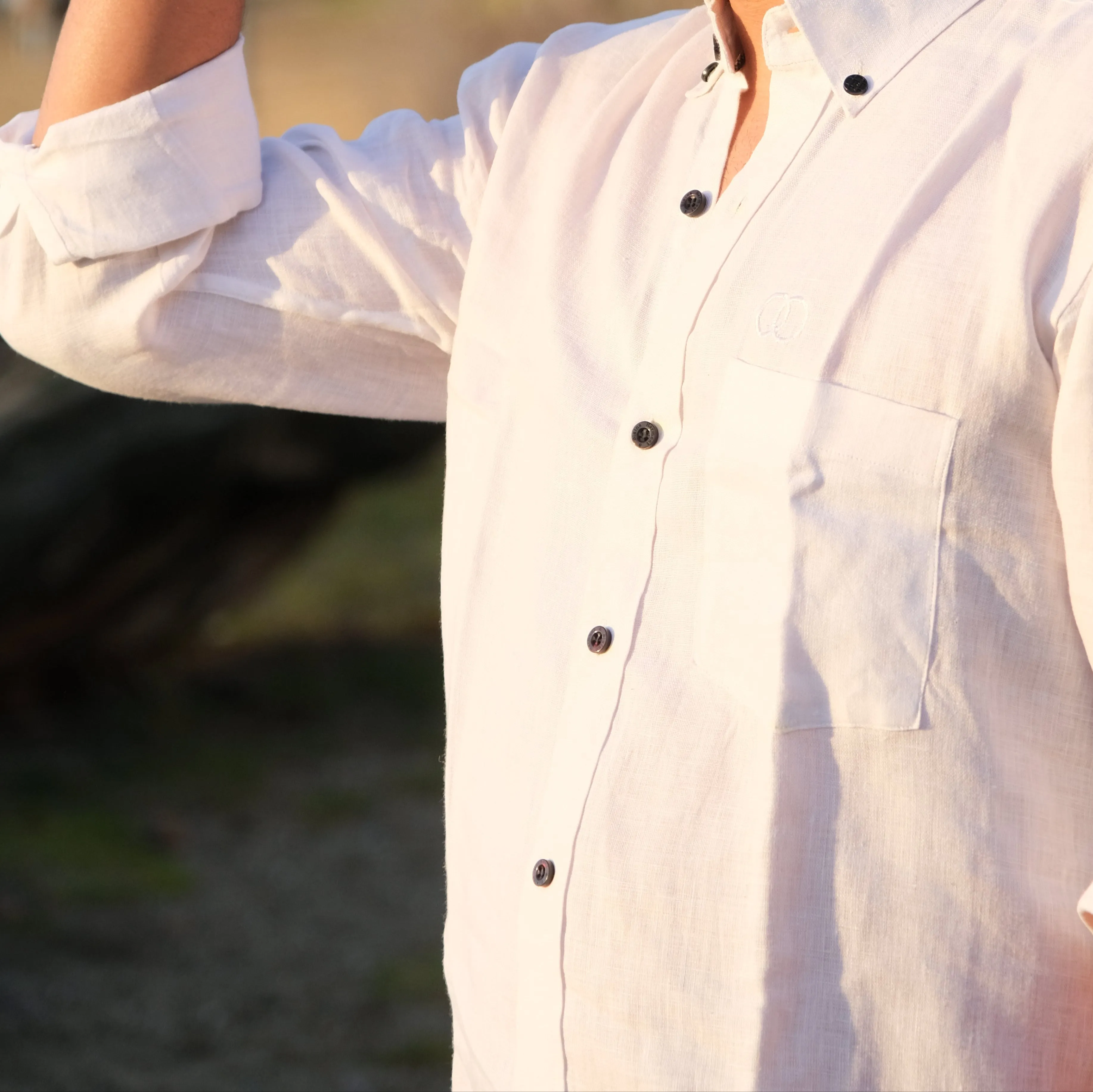 SIGNATURE Custom Monogram Shirt for Men | Pure Linen