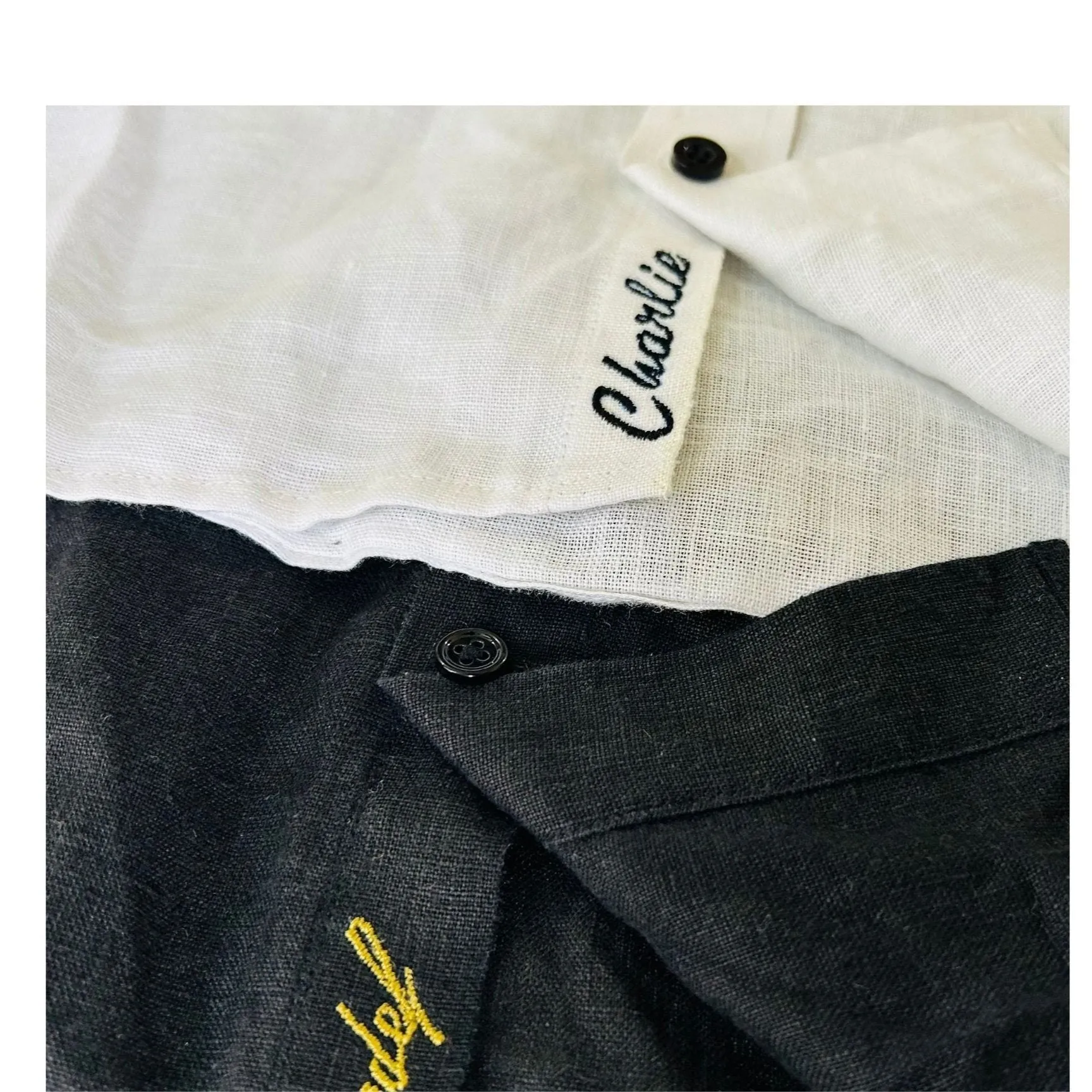 SIGNATURE Custom Monogram Shirt for Men | Pure Linen