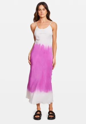 SILK SLIP DRESS BERRY