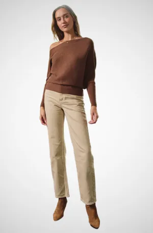 Slightly One Shoulder Off Sweater