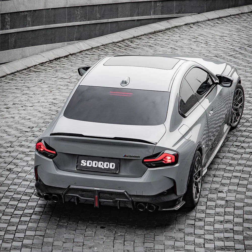 SOOQOO USA Side Skirts for BMW 2 Series M240i 230i G42 Pre-preg Carbon Fiber