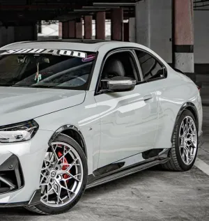 SOOQOO USA Side Skirts for BMW 2 Series M240i 230i G42 Pre-preg Carbon Fiber