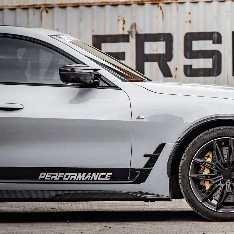 SOOQOO USA Side Skirts for BMW 4 Series Gran Coupe M440i 430i G26 Pre-preg Carbon Fiber