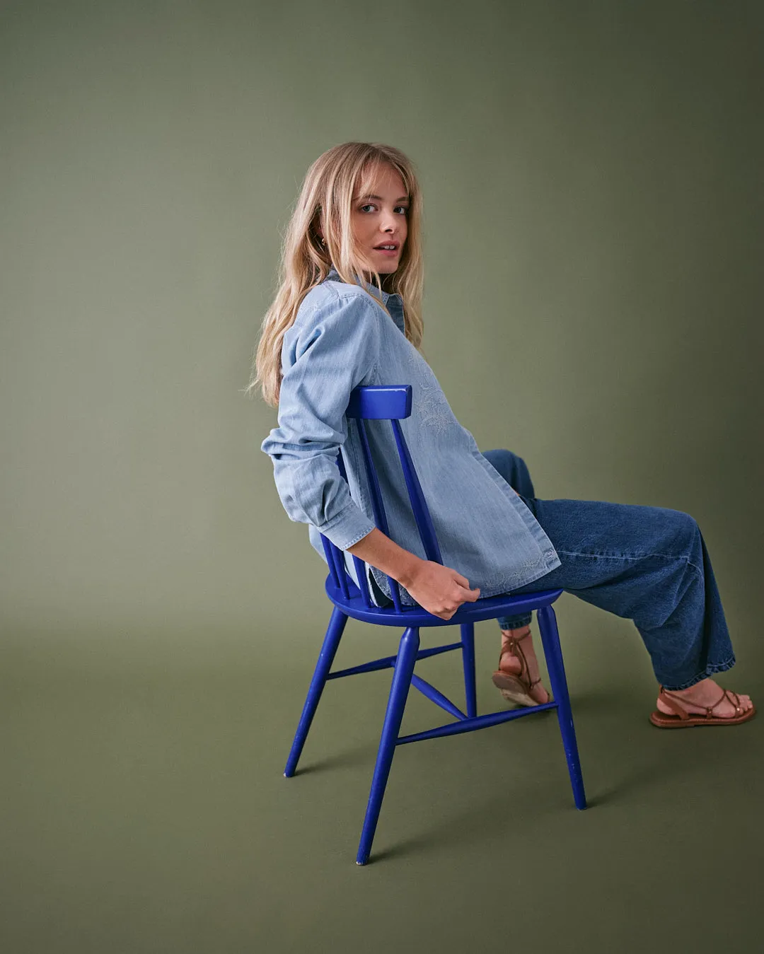 Stella Denim Blouse