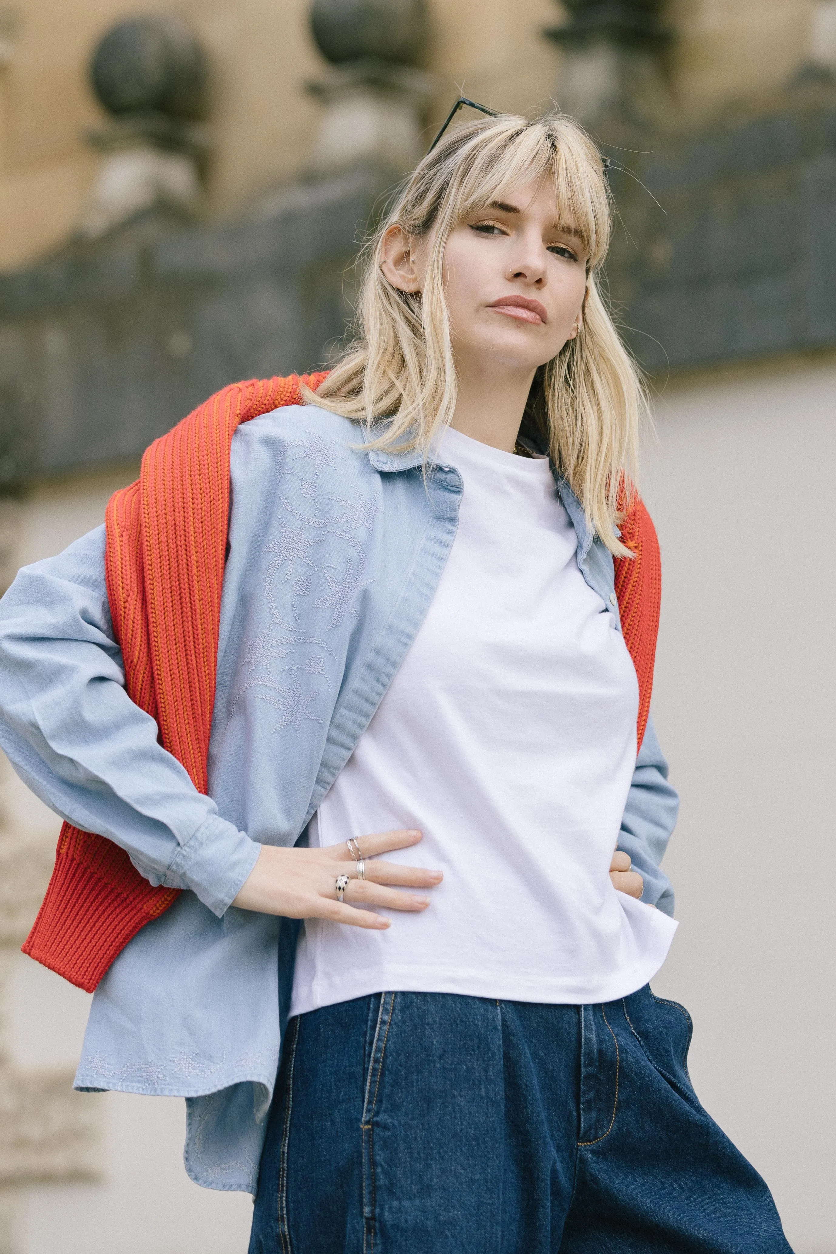 Stella Denim Blouse