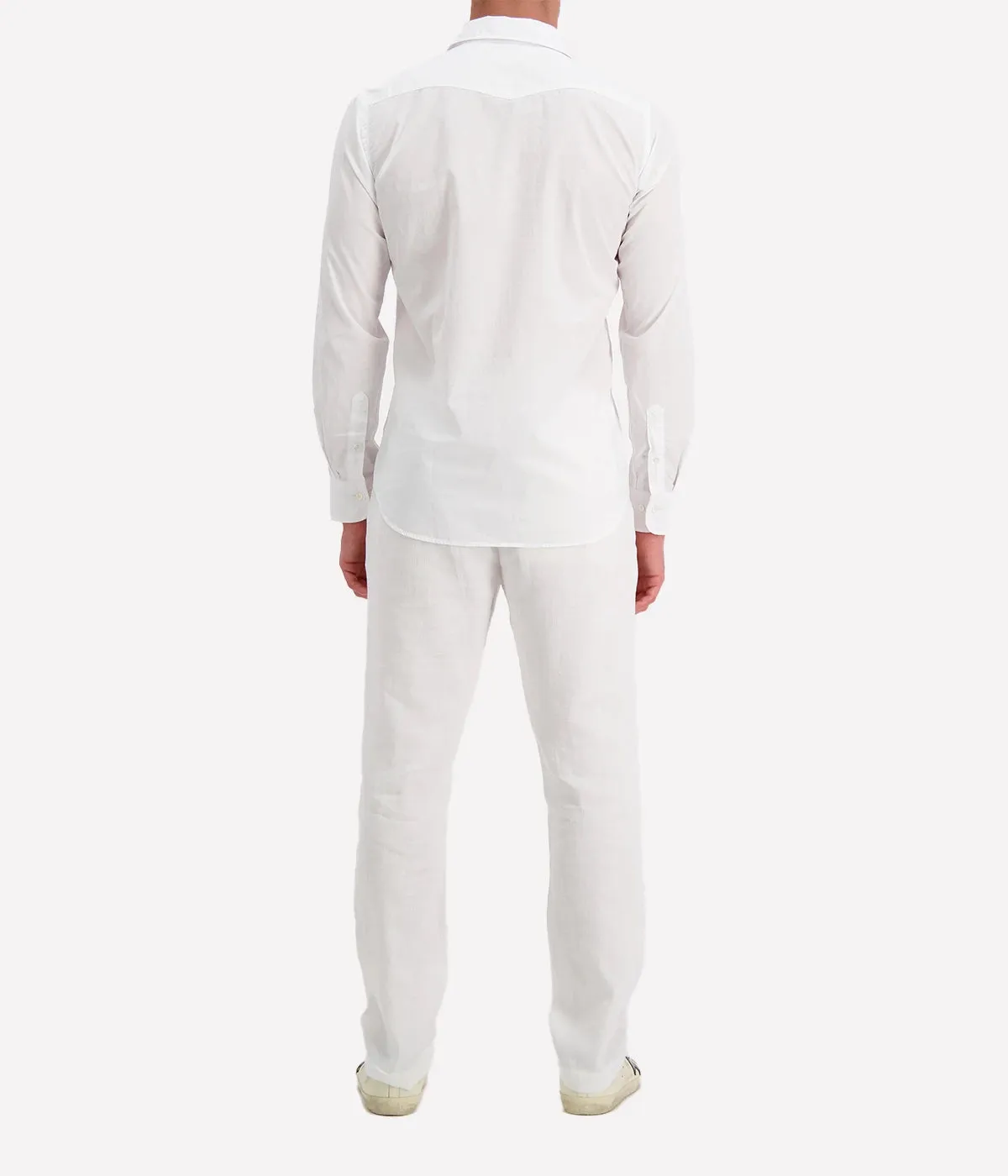 Storm Pat Men Woven Shirt in White