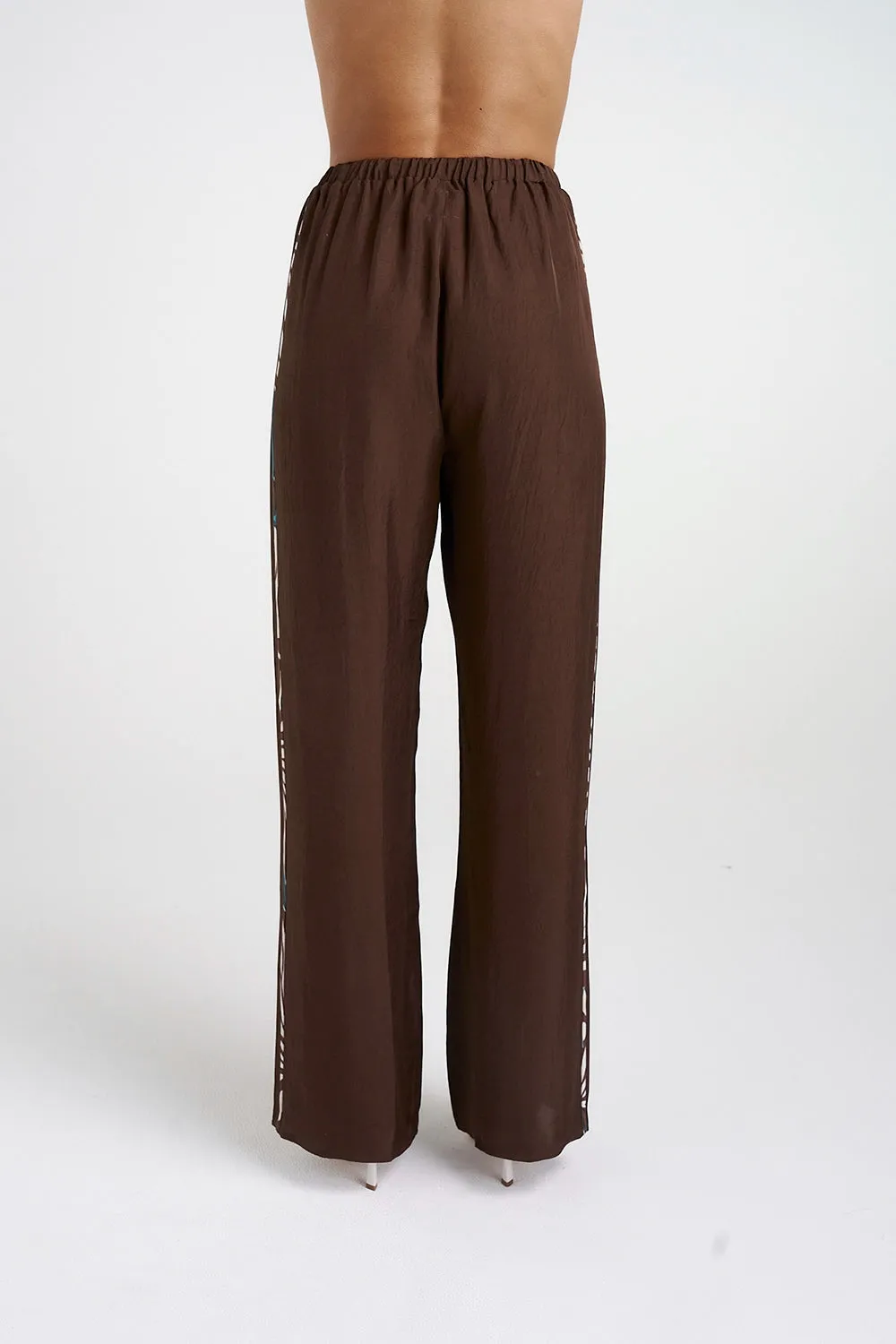 SUMMI SUMMI | Elastic Pants w/ Stripe - Nautilus Stripe