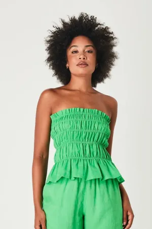 SUMMI SUMMI Womens Linen Bodice Green