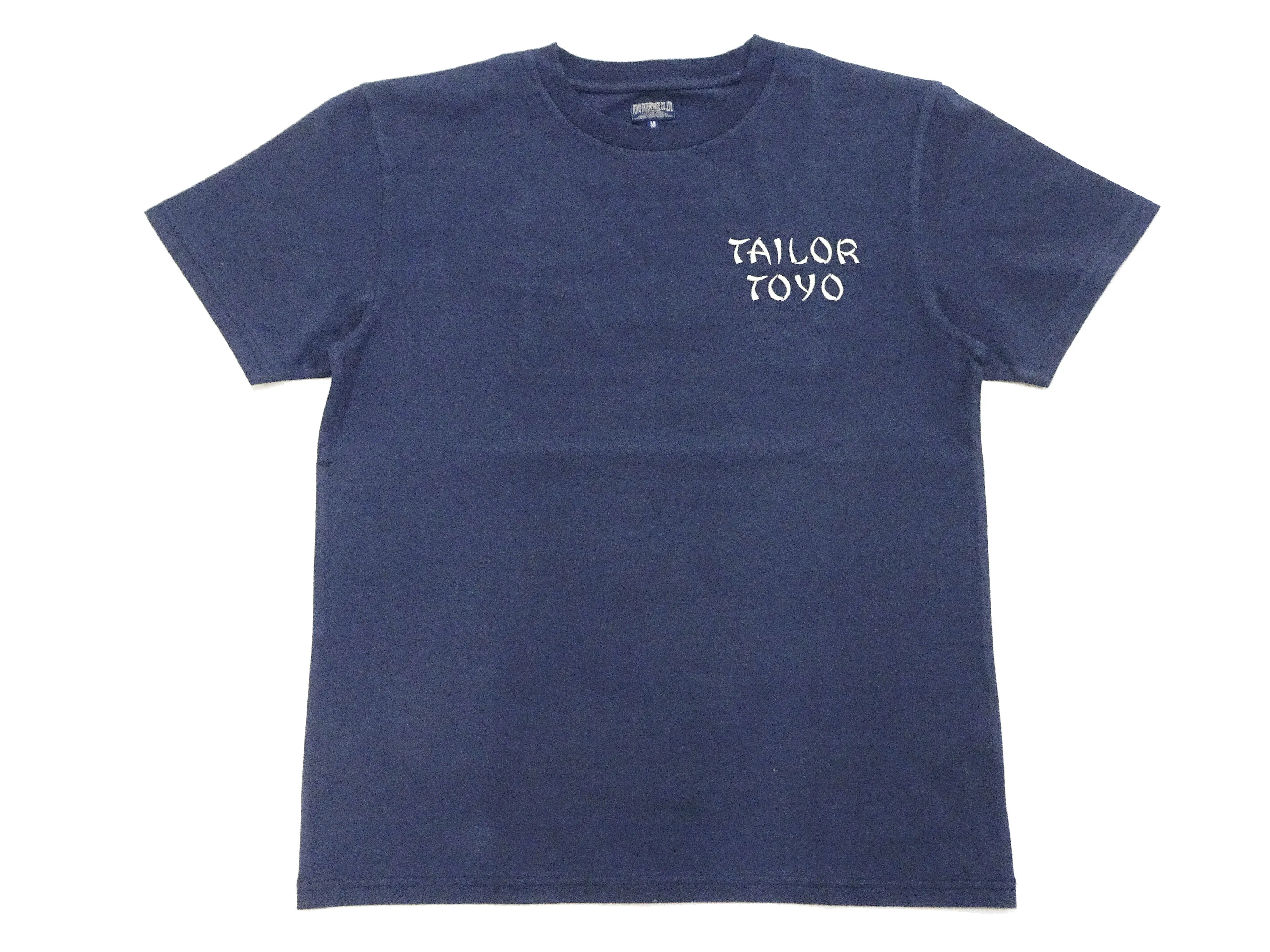 Tailor Toyo T-shirt Men's Sukajan Style Embroidered Short Sleeve Tee TT79213 128 Navy-Blue