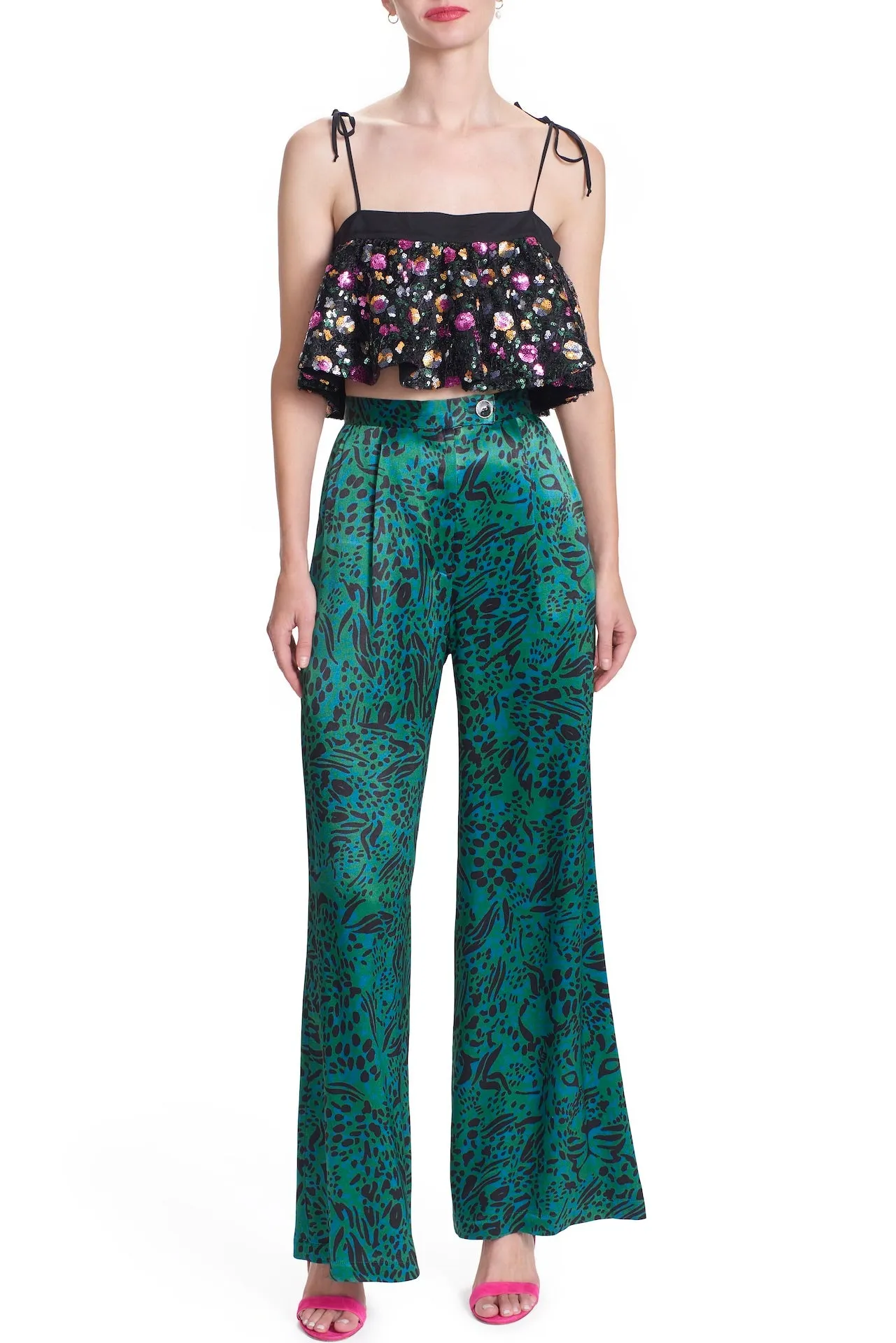 TIGA TOP- sequin lace
