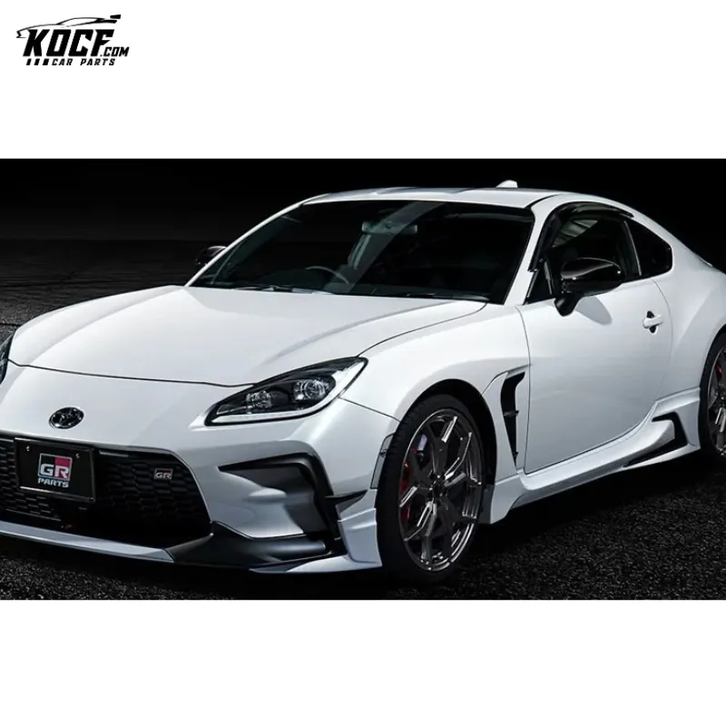 TRD-P Style Plastic PP Body kit Front Spoiler Splitter Side Skirts Diffuser Spoiler For Toyota GR86 2021 