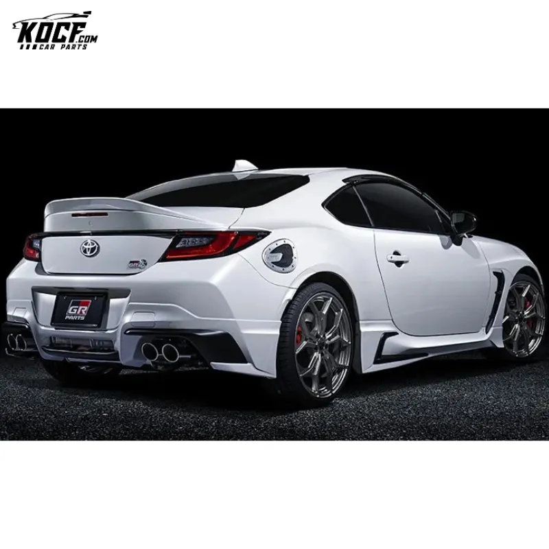 TRD-P Style Plastic PP Body kit Front Spoiler Splitter Side Skirts Diffuser Spoiler For Toyota GR86 2021 