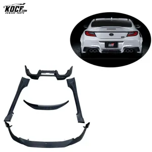 TRD-P Style Plastic PP Body kit Front Spoiler Splitter Side Skirts Diffuser Spoiler For Toyota GR86 2021 