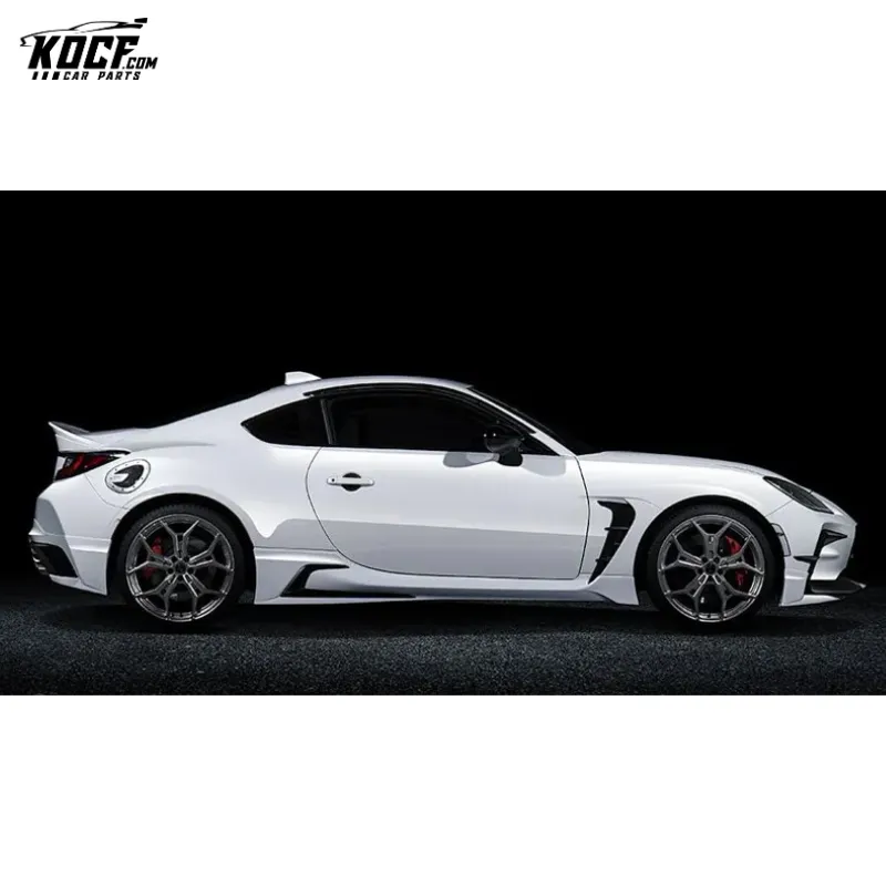 TRD-P Style Plastic PP Body kit Front Spoiler Splitter Side Skirts Diffuser Spoiler For Toyota GR86 2021 