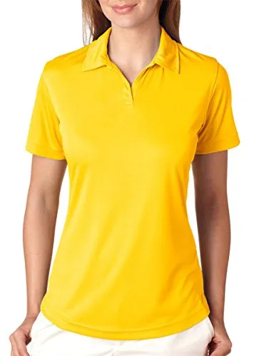 UltraClub 8425L Ladies Performance Interlock Polo Gold 3XLarge Tops