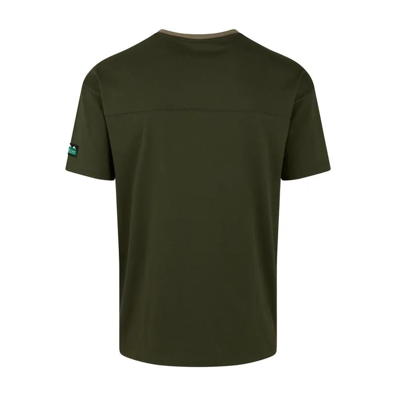 Unisex Hose Down T Shirt In Olive