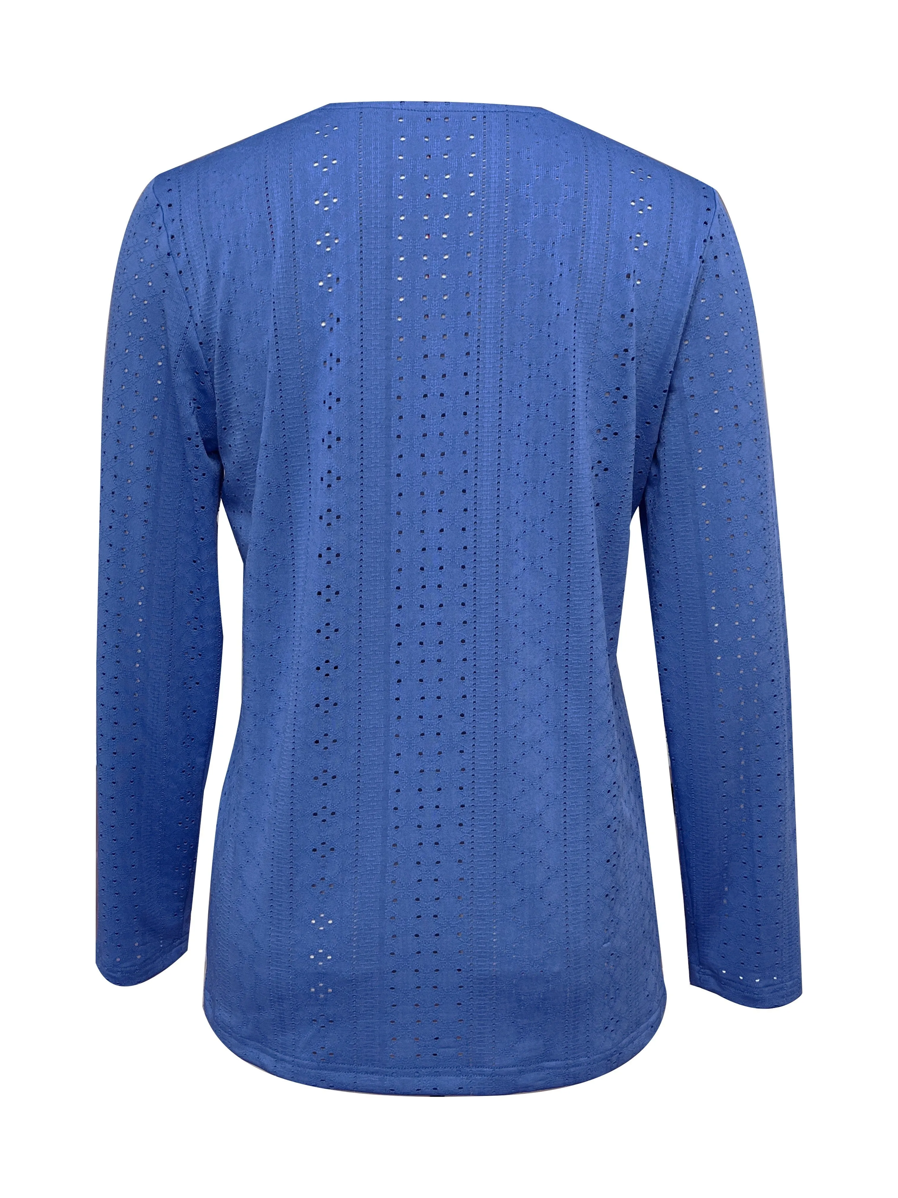 V-Neck Long Sleeve Blouse