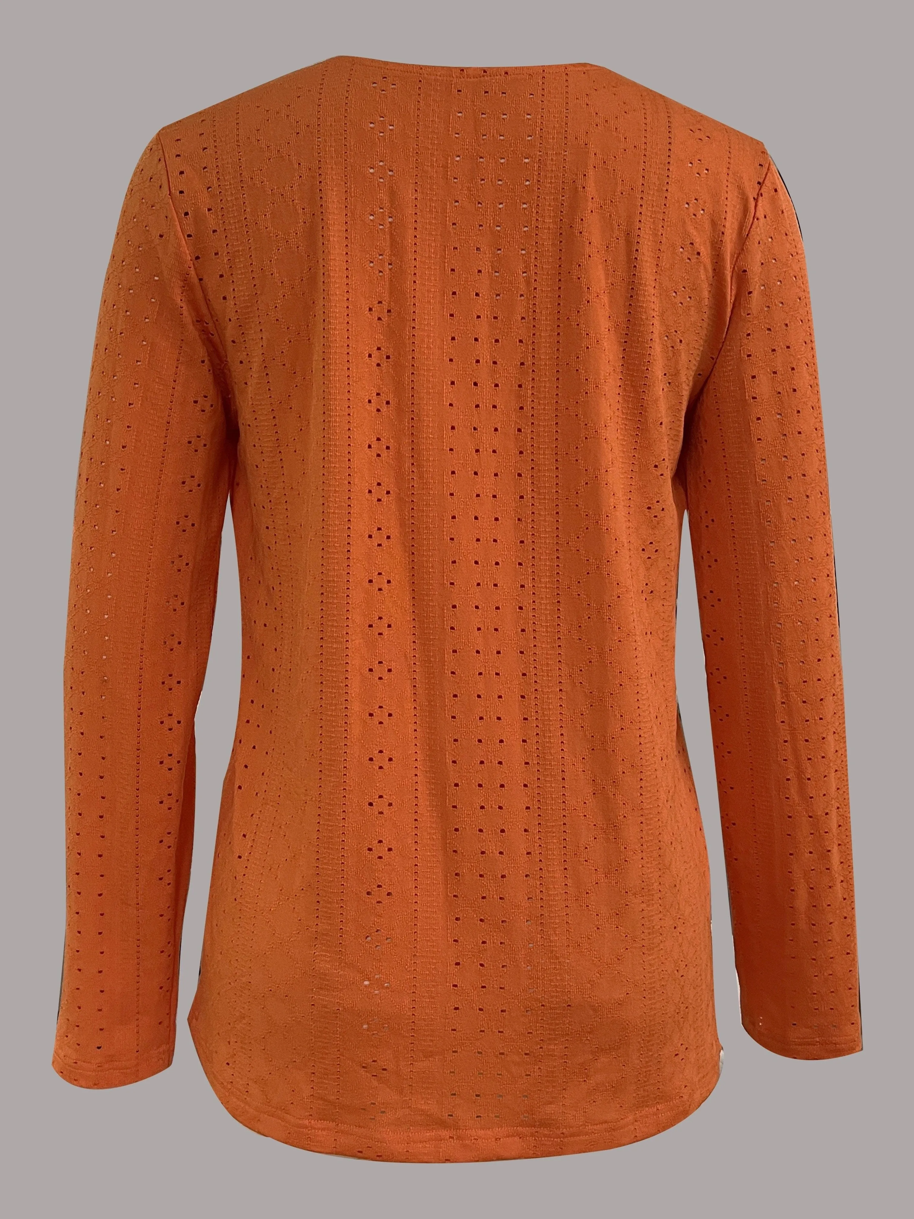 V-Neck Long Sleeve Blouse