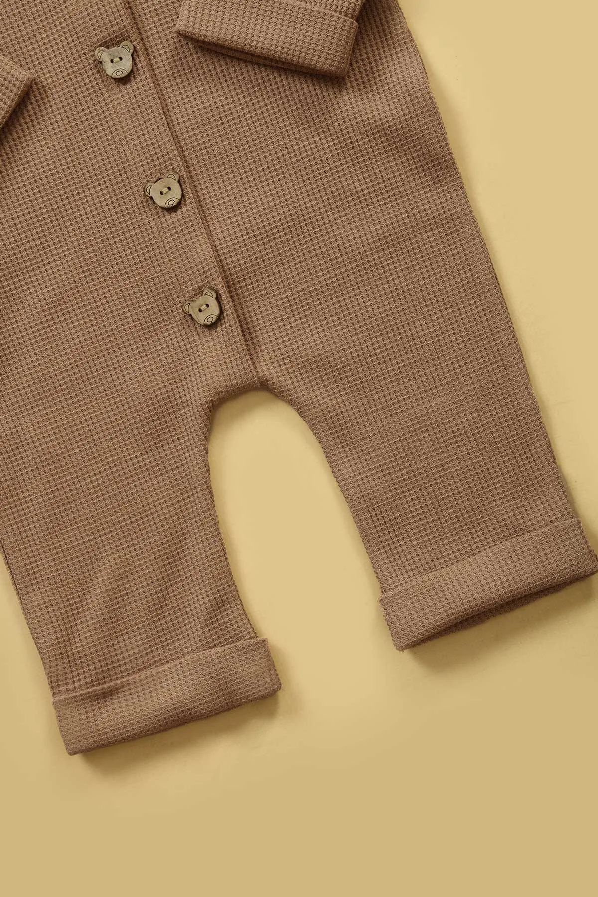 Waffle Knit Bear Pompom Upper