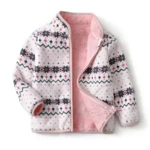 Warm Soft Fleece Jackets for Girls and Boys - Pink