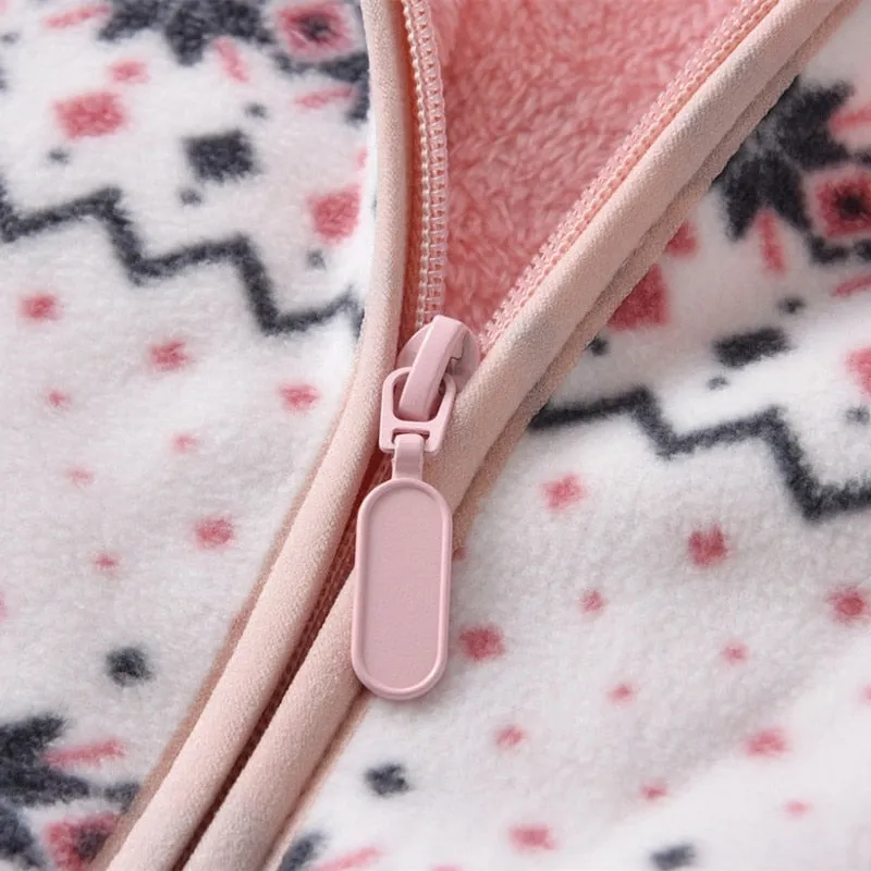 Warm Soft Fleece Jackets for Girls and Boys - Pink