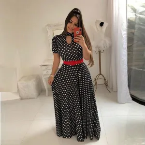 Wave Point Chic Maxi Dress