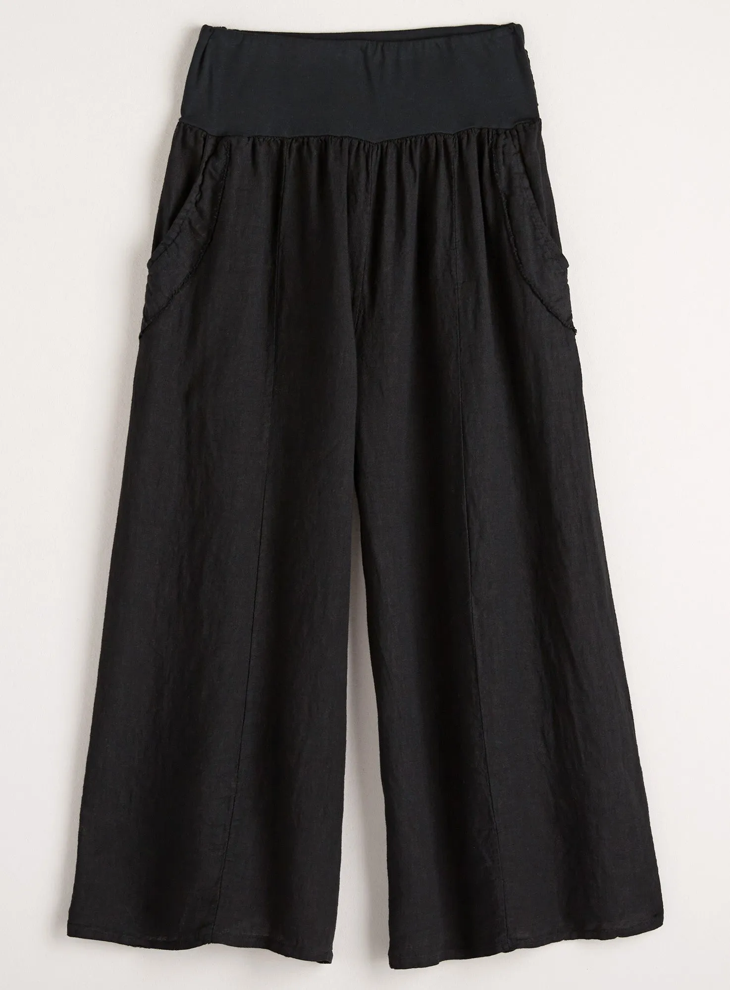 Wide-leg Italian Linen Pants FINAL SALE (No Returns)