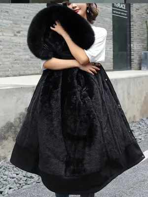Winterparka voor dames met afneembaar imitatiebont - Warm en dik