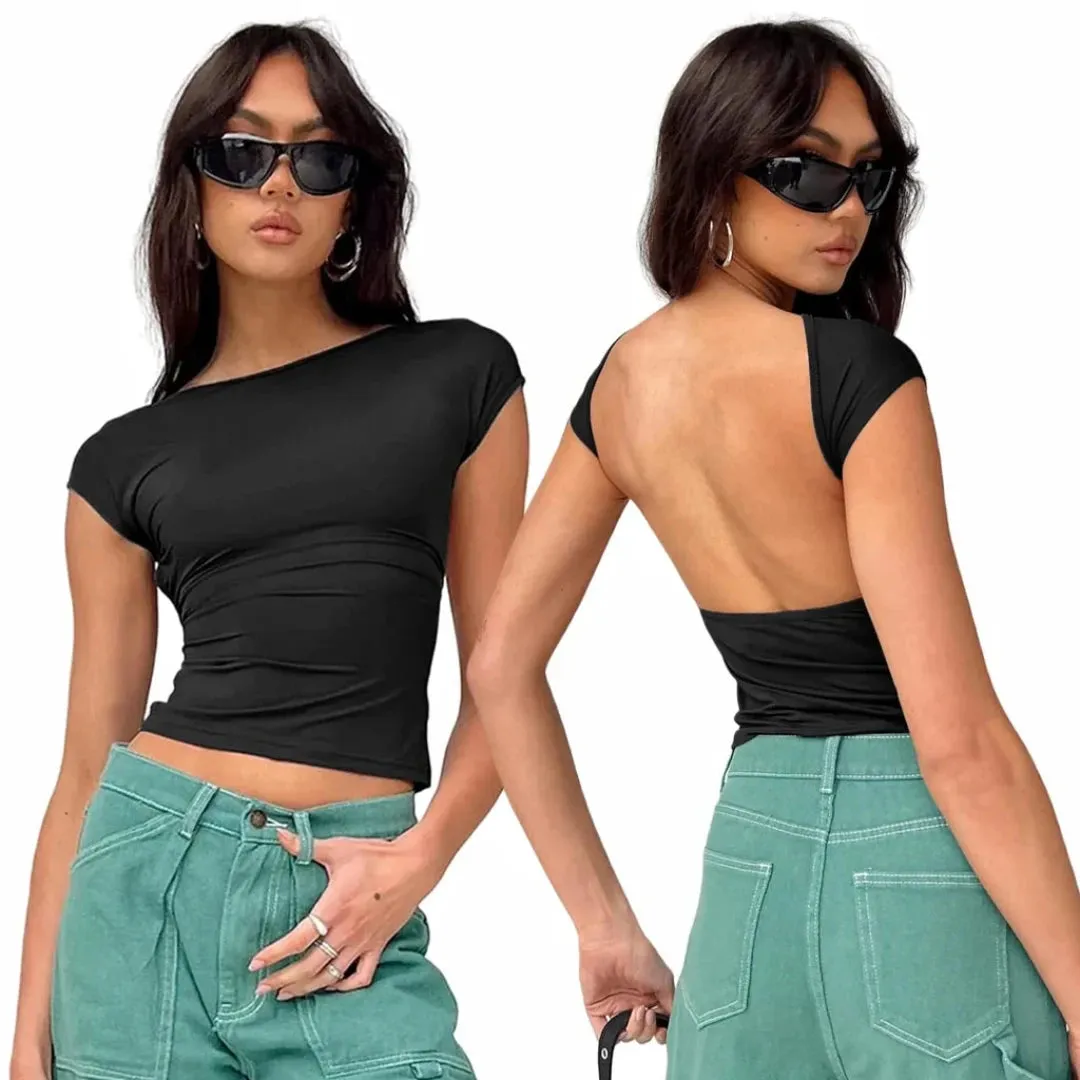 Women Backless Top