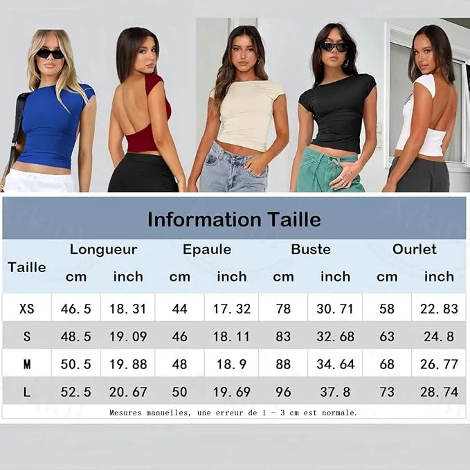 Women Backless Top