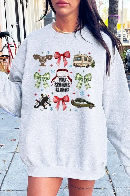 You Serious Clark Graphic Fleece Sweatshirt