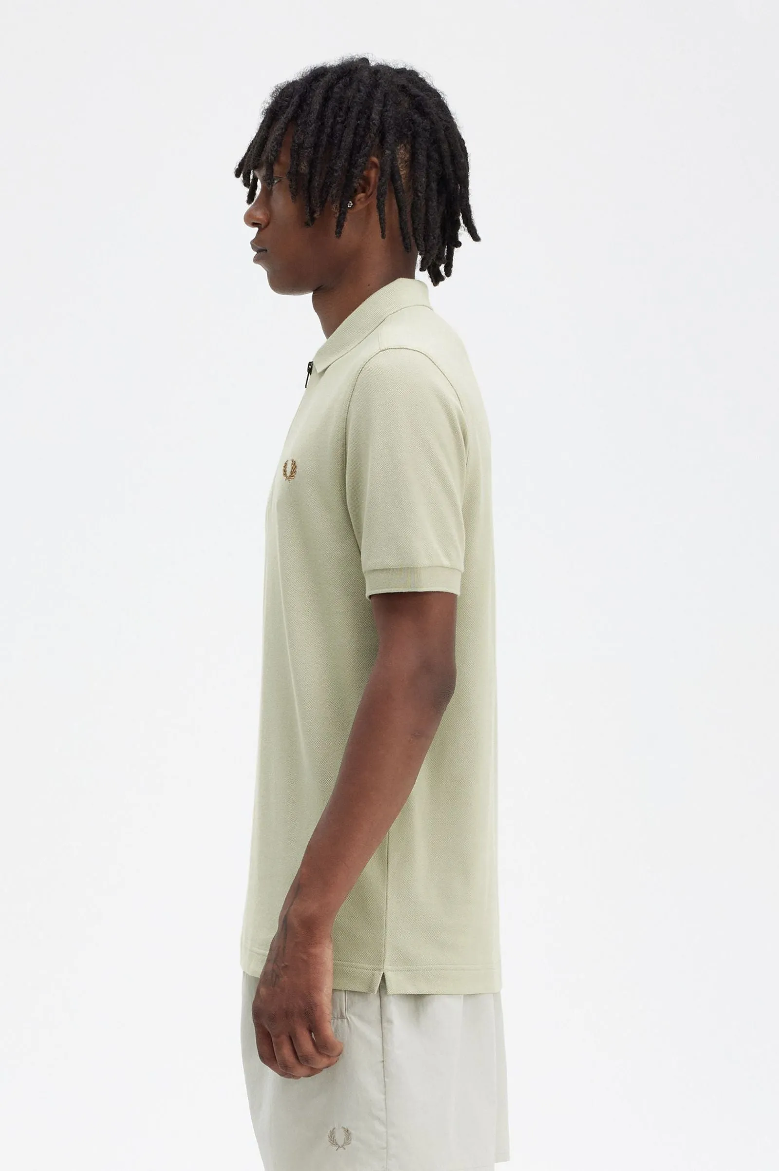 ZIP NECK POLO SHIRT